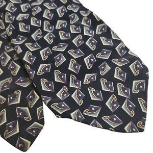 Vintage Silk Tie Geoffrey Beene Corpcore 90s  Suit
